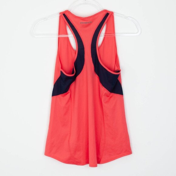 Patagonia Womens Fore Runner Racerback Tank Top Size S Orange Hiking Outdoors - Picture 4 of 8